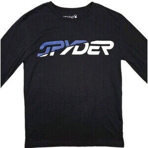 Spyder Long Sleeve T Shirt Black Boys Large 14/16